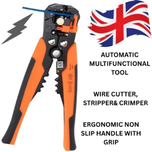 3 in 1 Automatic Wire Stripper Cutter Crimper Self-Adjusting 10-24 AWG Electrici