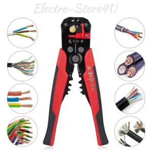 Self Adjusting Automatic Wire Stripper Cutter Crimper Cable Stripping Tool 8